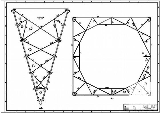 110kV四回路转角塔结构设计施工图纸 - 2