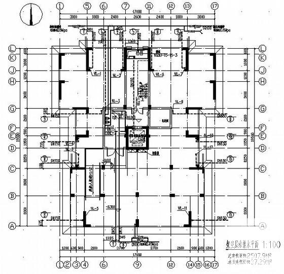 住宅楼给排水图纸 - 1