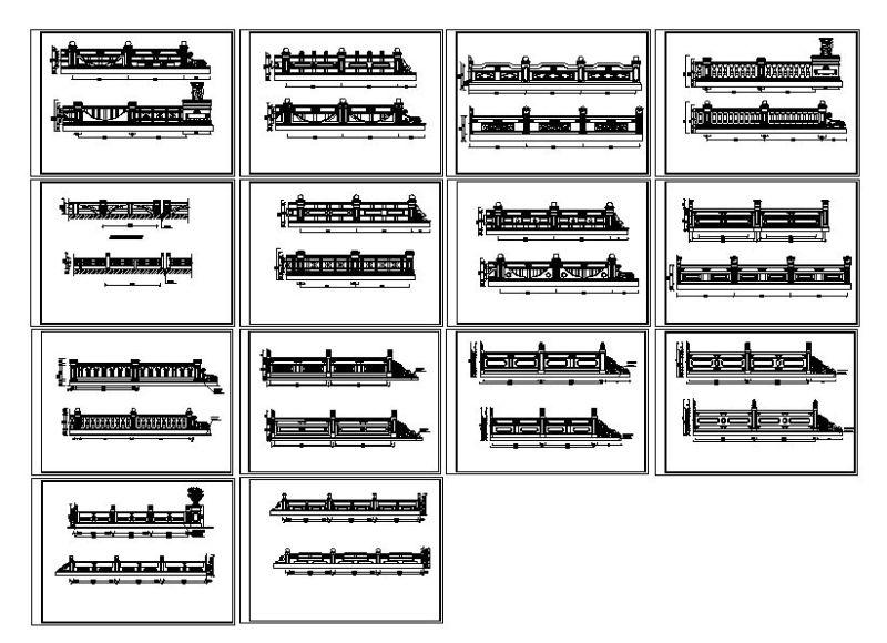 十四种常用中式护栏节点样式合集 - 4