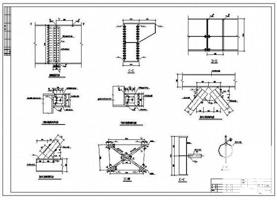 环形人行钢天桥结构图纸（6张图纸） - 3