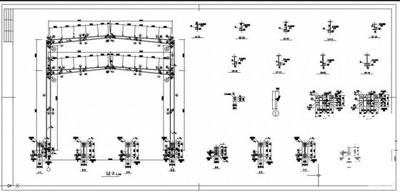 钢结构厂房施工图纸 - 3