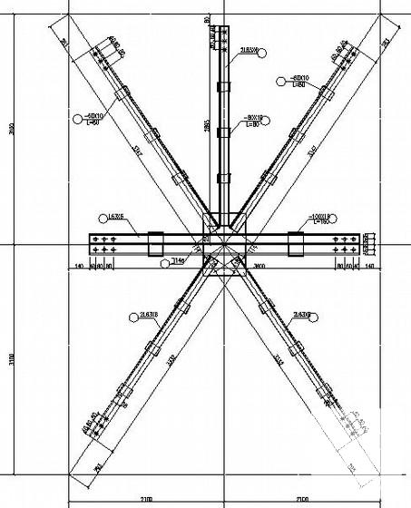 混合井井架结构施工大样图（高耸结构，共17张） - 1
