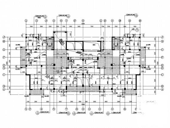 14层框架剪力墙结构住宅楼结构施工图纸 - 2