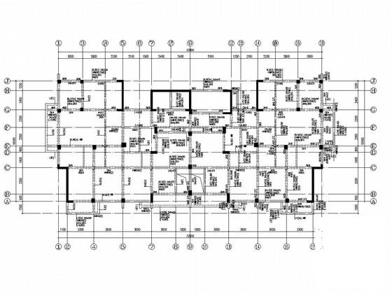 14层框架剪力墙结构住宅楼结构施工图纸 - 3