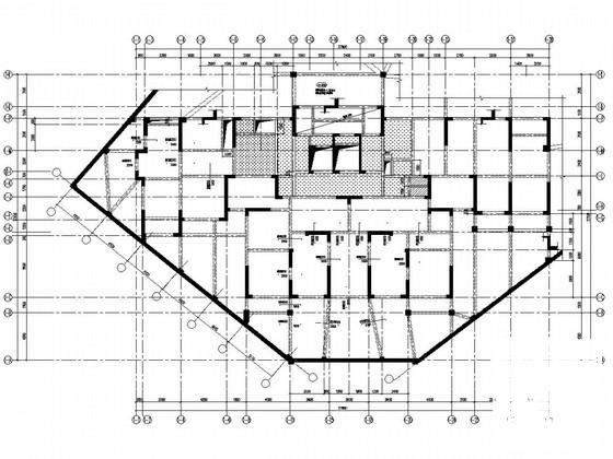 32层剪力墙结构住宅楼结构施工大样图平面图 - 1