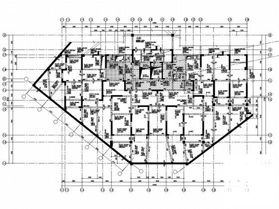 32层剪力墙结构住宅楼结构施工大样图平面图 - 2