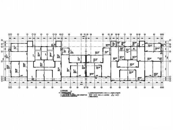 两栋18层剪力墙结构住宅楼结构施工图纸 - 4