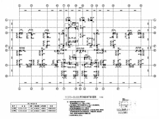 10000平米24层剪力墙高层住宅楼结构施工大样图 - 4