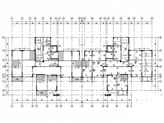 两栋34层框架剪力墙结构住宅楼结构施工大样图 - 4