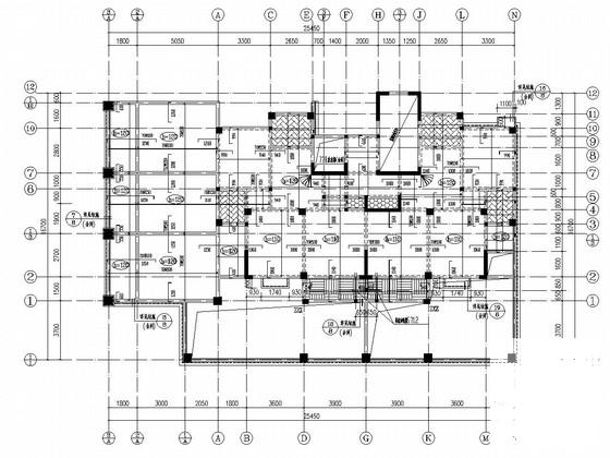 11层框架剪力墙结构住宅楼结构施工大样图结构平面图 - 4