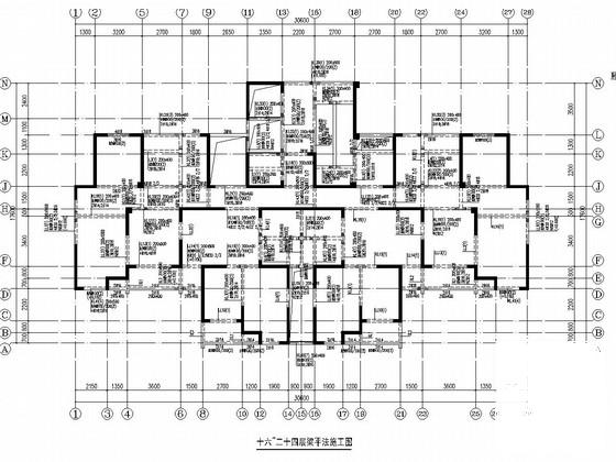 11735平米33层剪力墙结构安置房住宅楼结构施工大样图 - 3