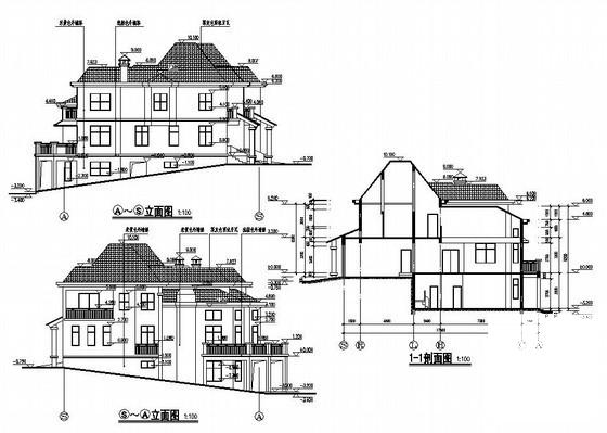 别墅建筑结构施工图 - 1