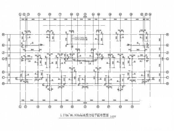 剪力墙结构柱布置图 - 2