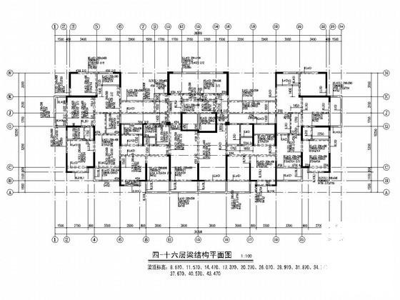 剪力墙结构柱布置图 - 3