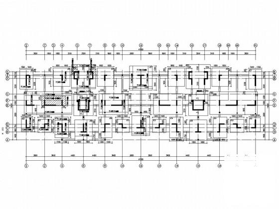 两栋8层剪力墙结构住宅楼结构施工图纸 - 1