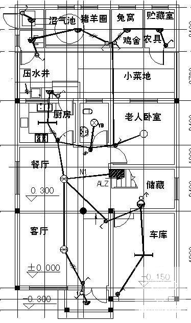 别墅电气设计图纸 - 1