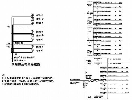 别墅电气设计图纸 - 3