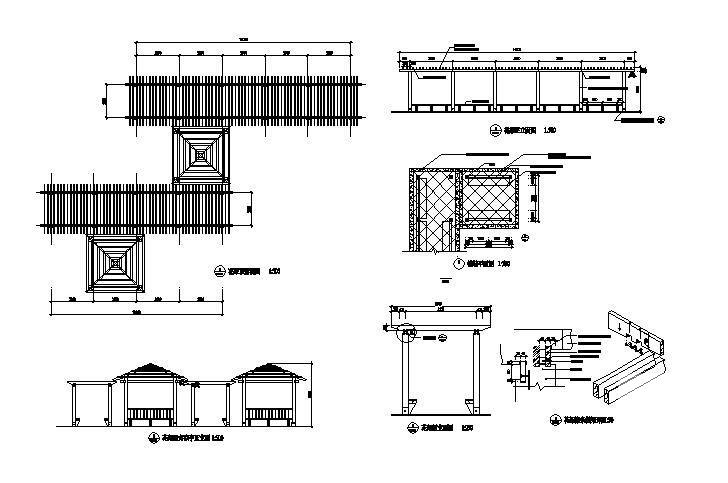 凉亭施工图纸 - 4