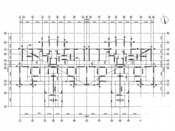 两栋7层剪力墙结构住宅楼结构施工图纸 - 1