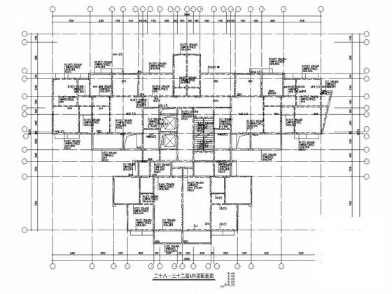 32层剪力墙结构商住楼结构施工大样图 - 4