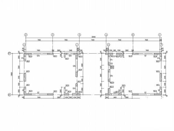 20层框架核心双筒结构商务大厦结构设计施工大样图 - 4