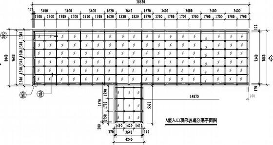 车库点式雨蓬结构施工图纸 - 1