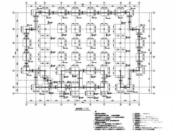 地上3层框架结构体育楼结构施工图纸 - 1