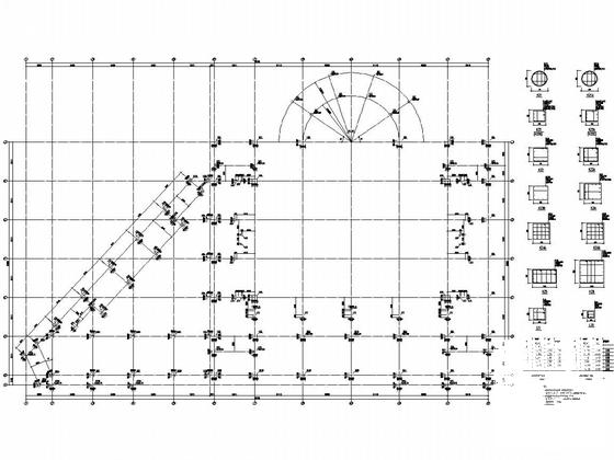 5层重点大学科技创意文体馆结构施工图纸 - 4