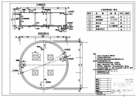 圆形水池结构施工图 - 2