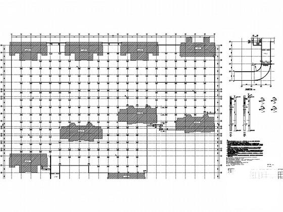 20000平地下1层框架结构车库结构施工图纸 - 1