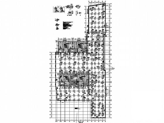 地上3层框架结构商业裙房结构设计施工图纸 - 1