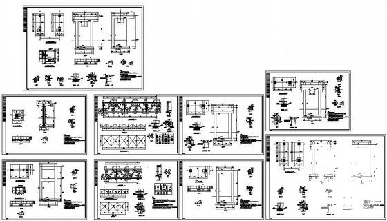 综合管架结构设计图纸（9张图纸） - 1