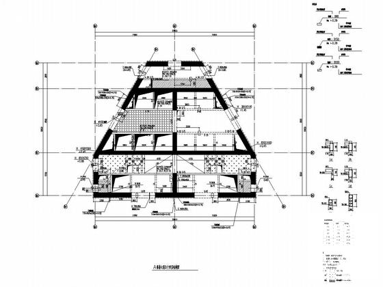 7层框架结构办案中心值班楼结构施工大样图 - 5