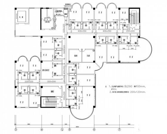 宾馆设计建筑图纸 - 1