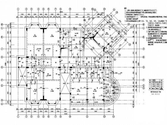 1288平米地上两层俄罗斯风情酒店结构施工大样图 - 3