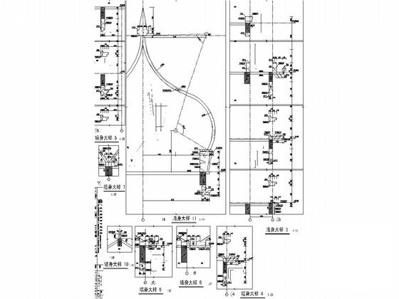 1288平米地上两层俄罗斯风情酒店结构施工大样图 - 4