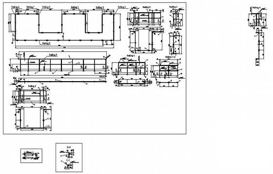 壳水分配器维修平台结构图纸，共4张图纸 - 4