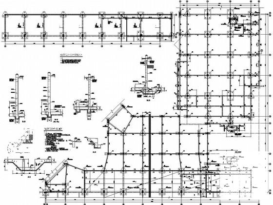 地上4层框架结构B区商业区结构施工图纸 - 1