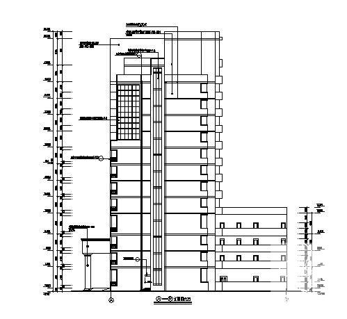 武警医院住院大楼建筑设计CAD图纸 - 2
