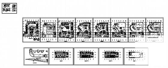 16层大型综合医院建筑施工CAD图纸(框架剪力墙结构) - 3