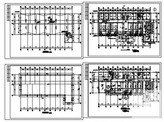 3层医院病房楼建筑CAD施工图纸(卫生间详图) - 3