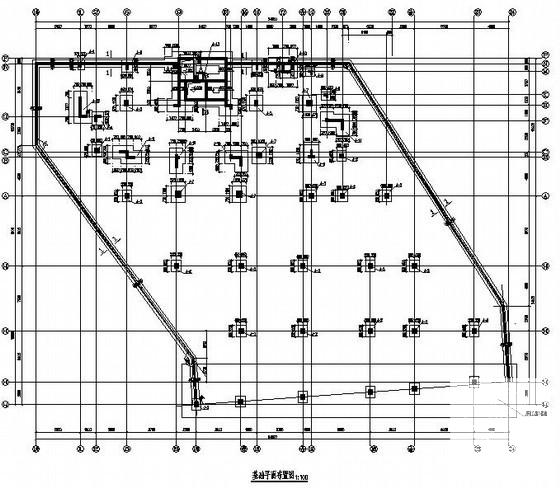 12层框架剪力墙结构小高层住宅楼结构CAD施工图纸（桩基础） - 3
