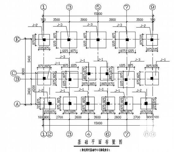 3层框架结构住宅楼结构CAD施工图纸（独立基础）(梁平法配筋图) - 3