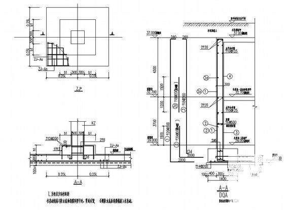 6度抗震框架结构地下车库结构CAD施工图纸(平面布置图) - 3