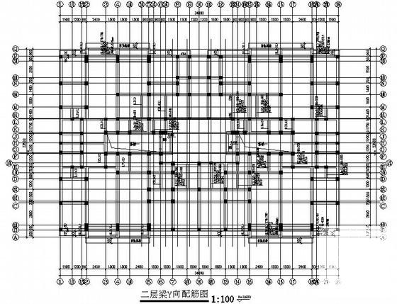 7层底框住宅楼结构CAD施工图纸（砌体结构） - 1