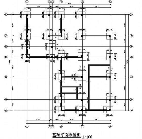 3层框架结构幼儿园结构CAD施工图纸（桩基础） - 1