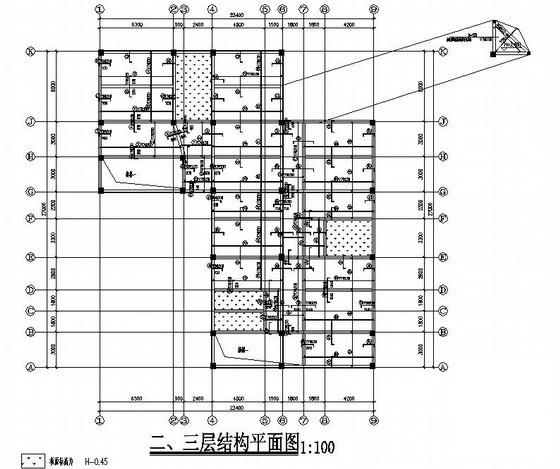 3层框架结构幼儿园结构CAD施工图纸（桩基础） - 2