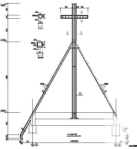 框架结构基督教堂结构CAD施工图纸（独立基础）(现浇钢筋混凝土) - 3