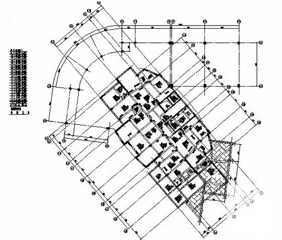 广场综合楼框剪结构CAD施工图纸（桩基础） - 1