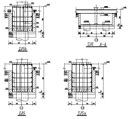广场综合楼框剪结构CAD施工图纸（桩基础） - 4